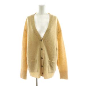 カーディガン ニット 長袖 Vネック F イエロー 23080922534040 /NQ