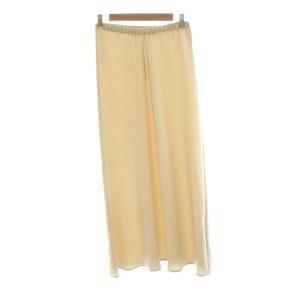 23AW Satin Bias スカート ロング イージー 36 ベージュ 23060922100230