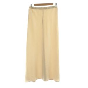 Plage 23AW Satin Bias スカート ロング イージー 36 ベージュ 23060922100230