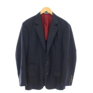テーラードジャケット カシミヤ 50 ネイビー
