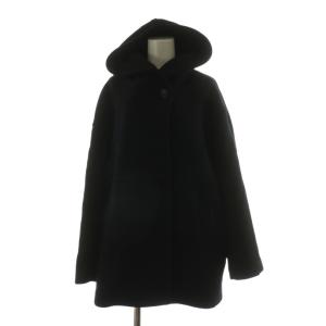 23AW スーパー140モッサフードコート アウター ショート フーディー 36 ブラック 23020400901130