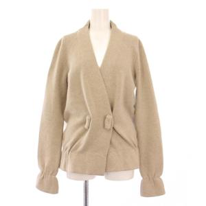ニットカーディガン カシミヤ M ベージュ