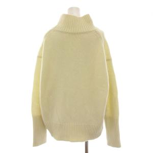 GALERIE VIE 22AW ファインウール ハイネックプルオーバー ニット セーター 長袖 F パステルイエロー 23-02-24-02301