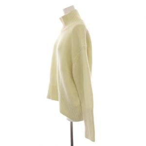 GALERIE VIE 22AW ファインウール ハイネックプルオーバー ニット セーター 長袖 F パステルイエロー 23-02-24-02301