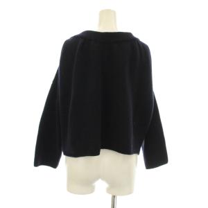 MARNI ニットカーディガン ニットジャケット リボン ウール カシミヤ混 40 紺 ネイビー GAMGMD822A00FZ00