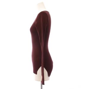 AURALEE ロンハーマン リブニット カットソー 長袖 0 茶 A9SB01RH /KH