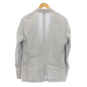 HUGO BOSS シングルスーツ セットアップ 上下 テーラードジャケット 背抜き パンツ ジップフライ ストライプ柄 I48