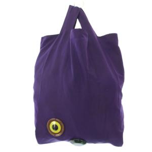 MARNI ハンドバッグ エコバッグ 装飾 ロゴ 紫 パープル /BB