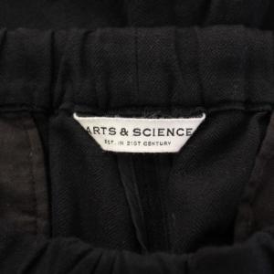 ARTS&SCIENCE スラックスパンツ リネン混 3 ブラック
