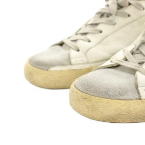 GOLDEN GOOSE スーパースター SUPERSTAR スニーカー シューズ レザー USED加工 ダメージ加工 38 緑