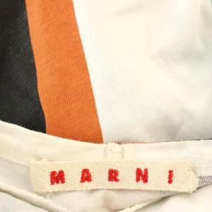 MARNI タンクトップ S15THMAB17P03SCN37 花柄 ノースリーブ カットソー 38 白 ホワイト