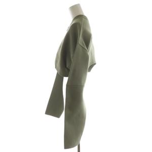 UN3D. 23SS ショートニットブルゾン ジャケット ジップアップ 36 カーキ 522310103301 /AN45