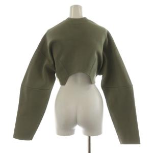 UN3D. 23SS ショートニットブルゾン ジャケット ジップアップ 36 カーキ 522310103301 /AN45