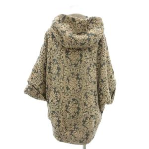 Diagram フードジャケット ジップアップ 36 グレー ベージュ 総柄 /AE