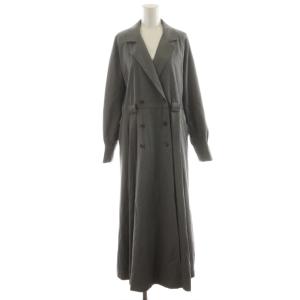 LONG COAT LIKE BELT DRESS チェスターコート ロング丈 アウター M グレー 01010530130