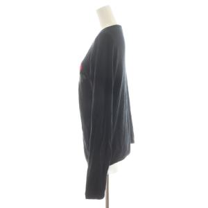 agnes b. カーディガン 花柄 シルク 絹 3 黒 ブラック 赤 レッド /AN18