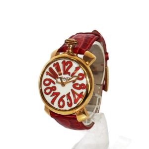 Manuale マヌアーレ 40mm 5021.5 腕時計 クオーツ ゴールドカラー レッド /KH