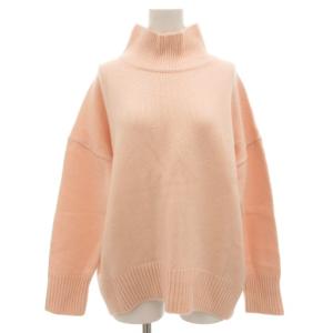 22AW ウールカシミヤブレンドスタンドネックニット セーター 長袖 38 ピンク KRWONW1553
