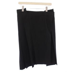 JUNYA WATANABE COMME des GARCONS AD2017 プリーツスカート ひざ丈 変形 ウール M 黒 ブラック