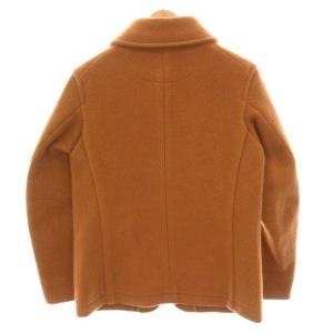 DANTON 丸襟ウールモッサジャケット アウター 38 茶 JD-8237 /YM