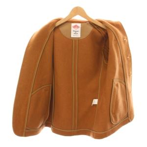 DANTON 丸襟ウールモッサジャケット アウター 38 茶 JD-8237 /YM