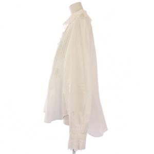 Bilitis dix-sept ans アンティークブラウス シャツ 長袖 フリル 36 白 ホワイト 2911-852A /BB