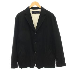 ウールサージ製品縮絨ジャケット S ブラック HF-J034