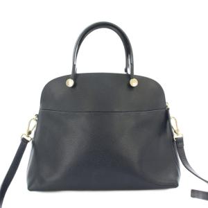 FURLA ハイパー ショルダーバッグ ハンドバッグ レザー 紺 ネイビー /KU