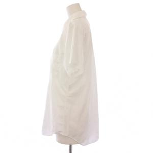 COMME des GARCONS COMME des GARCONS コムコム AD2020 ブラウス シャツ ラウンドカラー 半袖 M 白 RS-B024 /KH