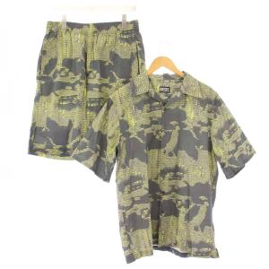 S-FRANK-A P-FERG セットアップ オープンカラーシャツ 半袖 ショートパンツ ウエストゴム