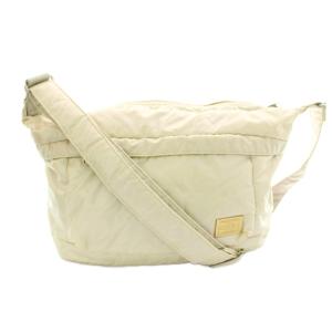 GIRL 吉田カバン シューティングスター ショルダーバッグ ロゴプレート ナイロン オーロラパールホワイト