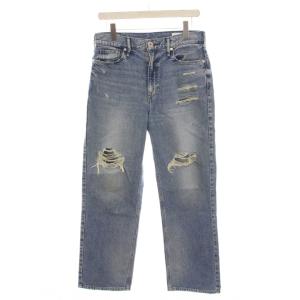 THE HIM VINTAGE MALIBU デニムパンツ ジーンズ ワイドストレート ダメージ加工 25