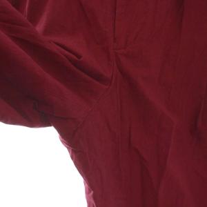 IENA LA BOUCLE 24SS 馬布タックオーバーパンツ ウエストベルト ワイド 38 ボルドー 24030914118020