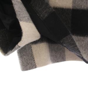 CHERIE ブロックチェック キュロット スコート ショートパンツ ウール M ベージュ ブラック 241029 /YM