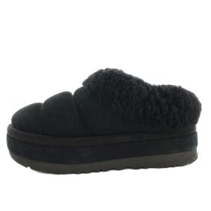 UGG australia タズリータ TAZZLITA ムートンブーツ スリッポン 厚底 スエード US7 黒 ブラック 1146390