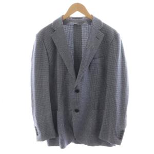 PILGRIM Ermenegildo Zegna テーラードジャケット シングル 千鳥格子 ウール カシミヤ混