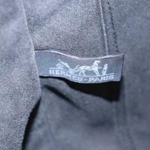 HERMES フールトゥ GM トートバッグ ハンドバッグ ショルダーバッグ キャンバス 黒 ブラック /AN7 OH