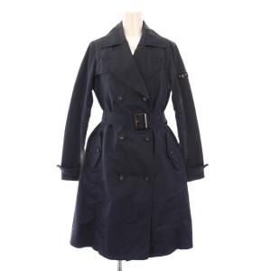 ETNA ライナー付トレンチコート アウター ロング丈 ダブル ベルト 2 紺 ネイビー LTA16S4524