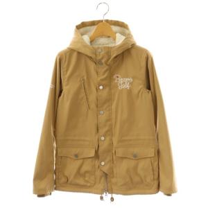 フードブルゾン ジャケット フーディー 裏ボア M ベージュ /DF