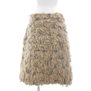 MOORII スカート ループニット 38 ベージュ系 VA5057