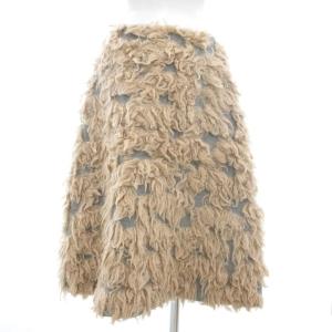 mina perhonen MOORII スカート ループニット 38 ベージュ系 VA5057