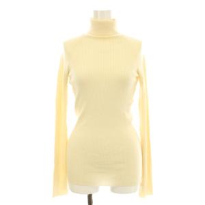 リブニット セーター 長袖 タートルネック ウール L アイボリー 23155 1516 /KU