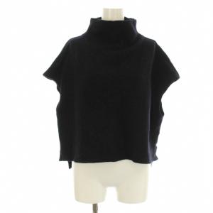 22AW ファインブークレー スタンドネックプルオーバー ニット カットソー フレンチスリーブ ウール