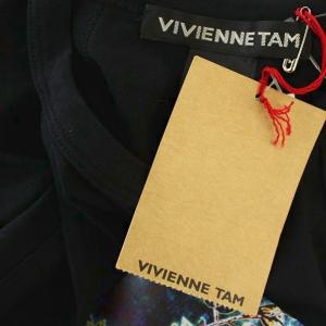 VIVIENNE TAM タンクトップ 015-163408 ノースリーブ カットソー 0 黒 ブラック /G