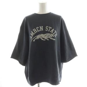 25SS スウェットシャツ カットオフ AMRCN STATE SWEAT トレーナー ロゴ プリント