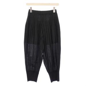 イッセイミヤケ FLUFFY BASICS イージーパンツ 1 ブラック