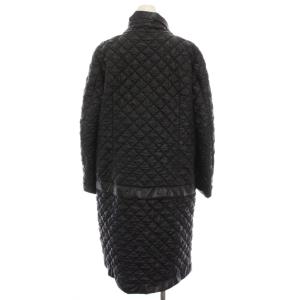 HaaT イッセイミヤケ キルティングコート 中綿 アウター 2 黒 HA21FA505 /YM