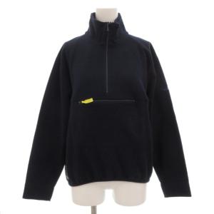 ハーフジッププルオーバー フリースジャケット ロゴ刺繍 M 紺 ネイビー /GV