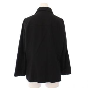 BURBERRY LONDON シャツジャケット ポケット 42 黒 FCA58-425 /TK