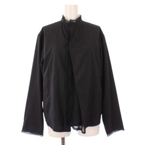 イッセイミヤケ シャツジャケット 裏地メッシュ 2 黒 HA41FD541 /TK